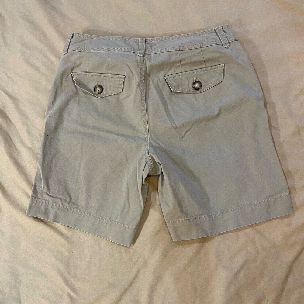 Eddie Bauer Mercer Fit Chino Shorts Women's Size 10 Tan/Khaki - Picture 2 of 7